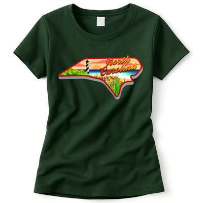 North Carolina Cartoon Illustration Womens T-Shirt