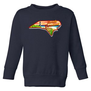 North Carolina Cartoon Illustration Toddler Sweatshirt