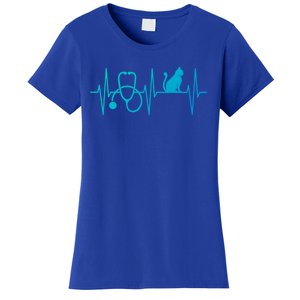 Nurse Cagift Cat Lover Nursing Heartbeat Registered Nurse Gift Women's T-Shirt