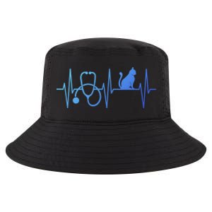 Nurse Cagift Cat Lover Nursing Heartbeat Registered Nurse Gift Cool Comfort Performance Bucket Hat