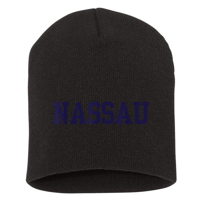 Nassau Community College Short Acrylic Beanie