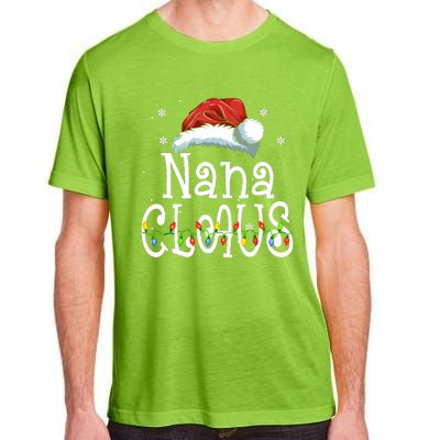 Nana Claus Christmas Pajama Family Matching Xmas Adult ChromaSoft Performance T-Shirt