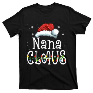 Nana Claus Christmas Pajama Family Matching Xmas T-Shirt