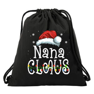 Nana Claus Christmas Pajama Family Matching Xmas Drawstring Bag