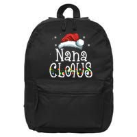 Nana Claus Christmas Pajama Family Matching Xmas 16 in Basic Backpack