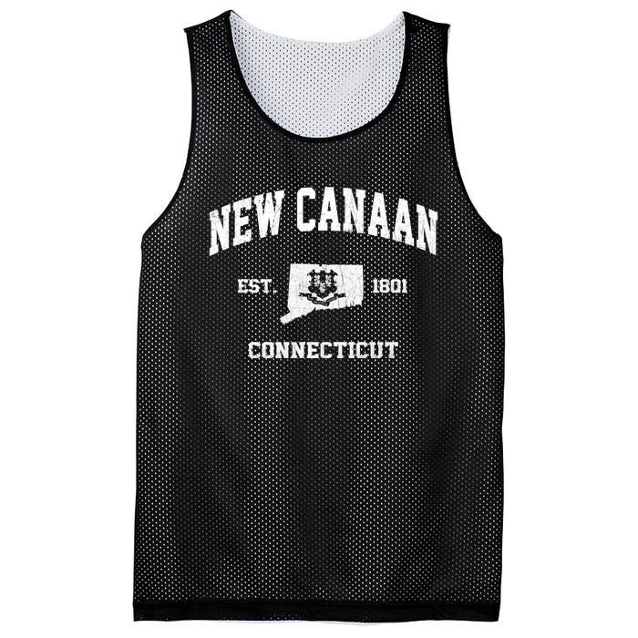 New Canaan Connecticut CT Vintage State Athletic Style Mesh Reversible Basketball Jersey Tank