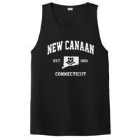 New Canaan Connecticut CT Vintage State Athletic Style PosiCharge Competitor Tank