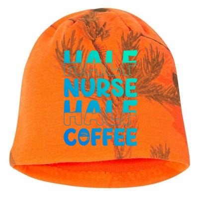 Nurse Coffee Design Half Nurse Half Coffee Gift Kati - Camo Knit Beanie