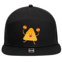 Nacho Cinco De Mayo Festive Funny 7 Panel Mesh Trucker Snapback Hat