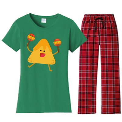 Nacho Cinco De Mayo Festive Funny Women's Flannel Pajama Set