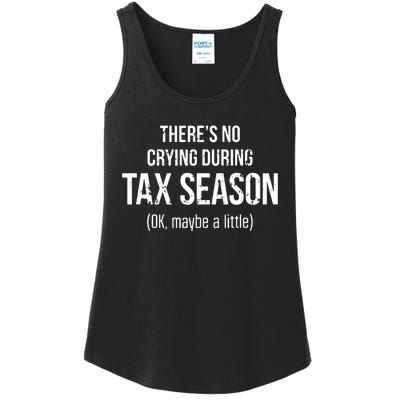 No Crying During Tax Season Funny Cpa Accountant Gift Ladies Essential Tank