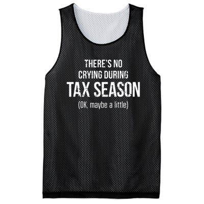 No Crying During Tax Season Funny Cpa Accountant Gift Mesh Reversible Basketball Jersey Tank