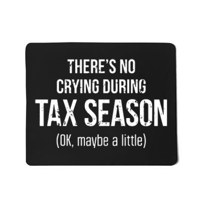 No Crying During Tax Season Funny Cpa Accountant Gift Mousepad