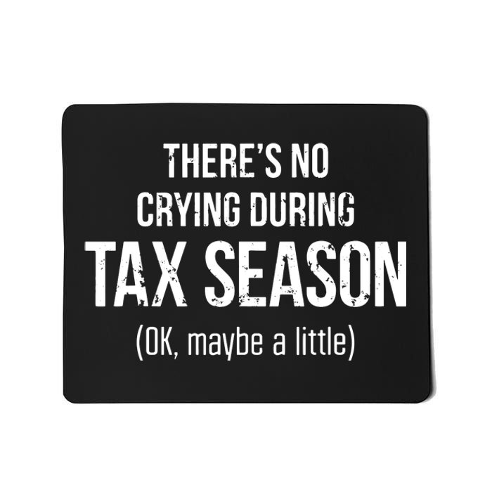 No Crying During Tax Season Funny Cpa Accountant Gift Mousepad