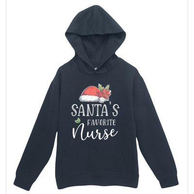 Nurse Christmas Day Santas Favorite Nurse Gift Cute Gift Urban Pullover Hoodie