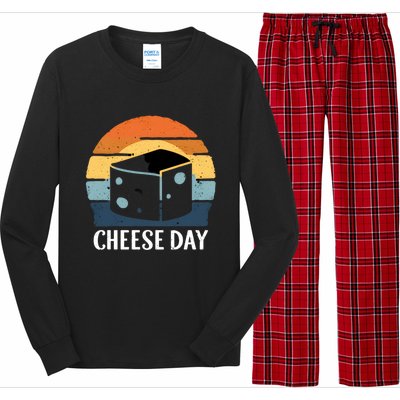 National Cheese Day Funny Cheese Lover Product Gift Long Sleeve Pajama Set