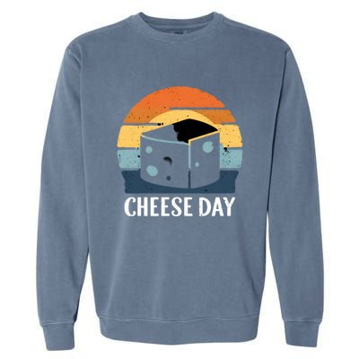 National Cheese Day Funny Cheese Lover Product Gift Garment-Dyed Sweatshirt