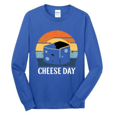 National Cheese Day Funny Cheese Lover Product Gift Tall Long Sleeve T-Shirt