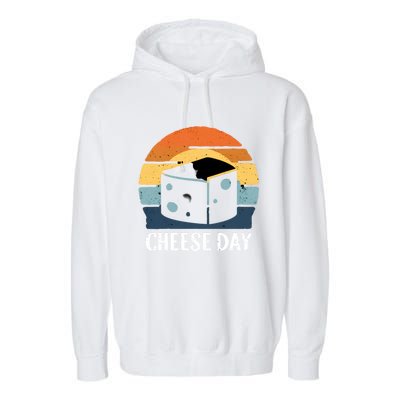 National Cheese Day Funny Cheese Lover Product Gift Garment-Dyed Fleece Hoodie