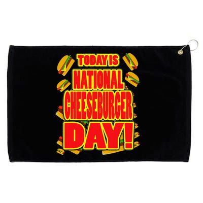 National Cheeseburger Day Grommeted Golf Towel