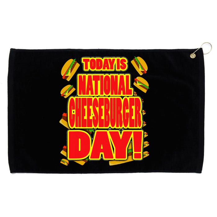 National Cheeseburger Day Grommeted Golf Towel