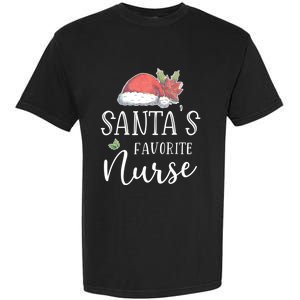 Nurse Christmas Day Santas Favorite Nurse Gift Cute Great Gift Garment-Dyed Heavyweight T-Shirt