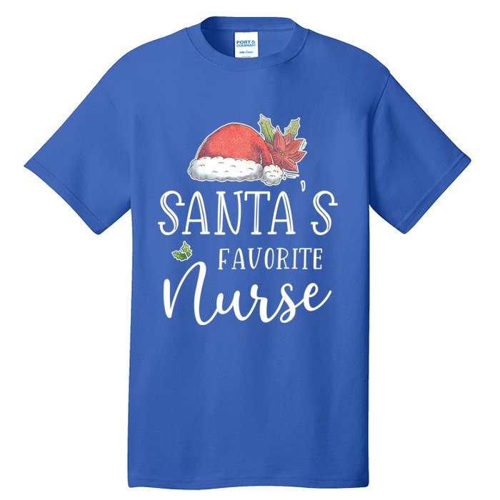 Nurse Christmas Day Santas Favorite Nurse Gift Cute Great Gift Tall T-Shirt