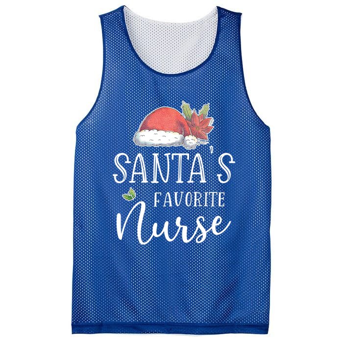 Nurse Christmas Day Santas Favorite Nurse Gift Cute Great Gift Mesh Reversible Basketball Jersey Tank