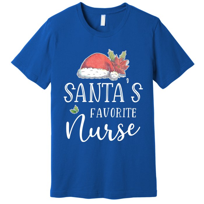 Nurse Christmas Day Santas Favorite Nurse Gift Cute Great Gift Premium T-Shirt