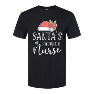 Nurse Christmas Day Santas Favorite Nurse Gift Cute Great Gift Softstyle CVC T-Shirt