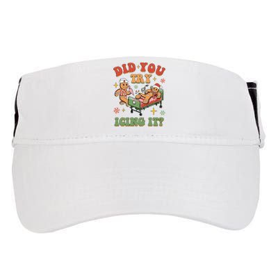 Nurse Christmas Did You Try Icing It Adult Drive Performance Visor