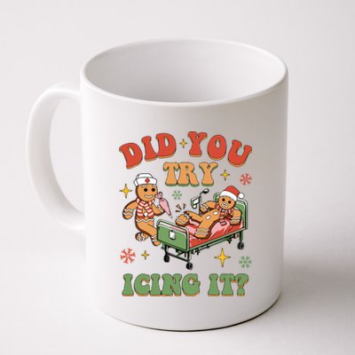 Nurse Christmas Did You Try Icing It Coffee Mug