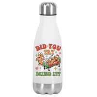 Nurse Christmas Did You Try Icing It Stainless Steel Insulated Water Bottle