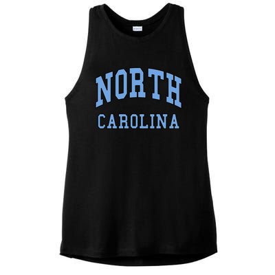 North Carolina Design State Of Nc Classic Ladies PosiCharge Tri-Blend Wicking Tank