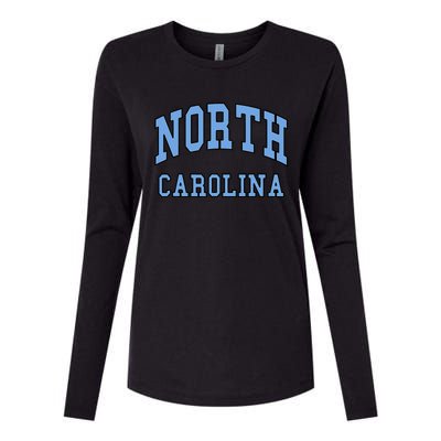 North Carolina Design State Of Nc Classic Womens Cotton Relaxed Long Sleeve T-Shirt