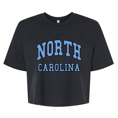 North Carolina Design State Of Nc Classic Bella+Canvas Jersey Crop Tee