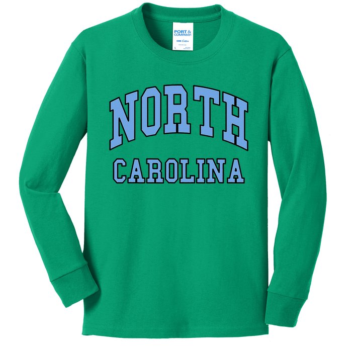 North Carolina Design State Of Nc Classic Kids Long Sleeve Shirt