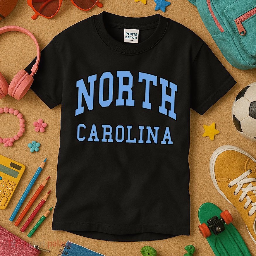 North Carolina Design State of NC Classic Kids T-Shirt
