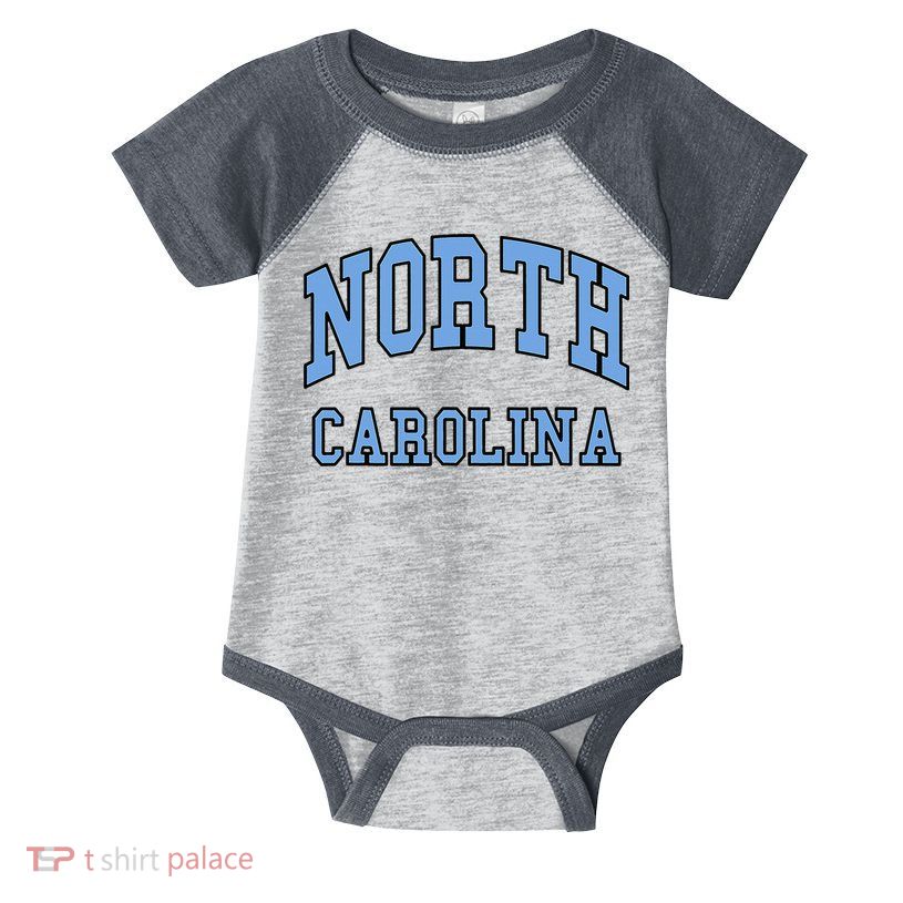 North Carolina Design State of NC Classic Infant Baby Jersey Bodysuit