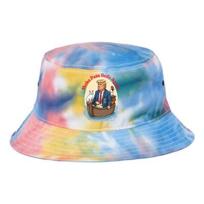 Noah Cats Dogs Make Pets Safe Again Democratic Republican Great Gift Tie Dye Newport Bucket Hat