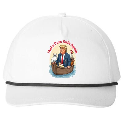 Noah Cats Dogs Make Pets Safe Again Democratic Republican Great Gift Snapback Five-Panel Rope Hat