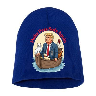 Noah Cats Dogs Make Pets Safe Again Democratic Republican Great Gift Short Acrylic Beanie