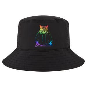 Neon Cat Dj Cool Comfort Performance Bucket Hat