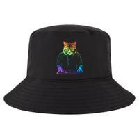 Neon Cat Dj Cool Comfort Performance Bucket Hat