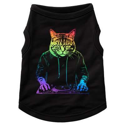 Neon Cat Dj Doggie Tank