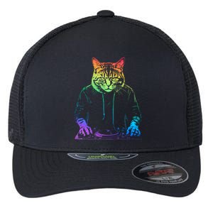 Neon Cat Dj Flexfit Unipanel Trucker Cap