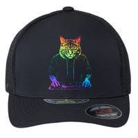 Neon Cat Dj Flexfit Unipanel Trucker Cap