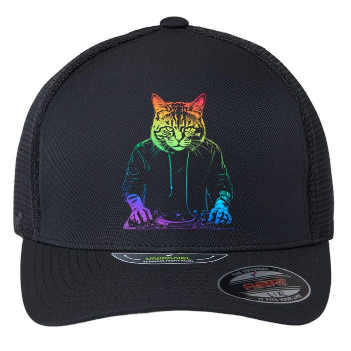 Neon Cat Dj Flexfit Unipanel Trucker Cap