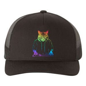 Neon Cat Dj Yupoong Adult 5-Panel Trucker Hat