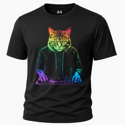 Neon Cat Dj Performance Shirt